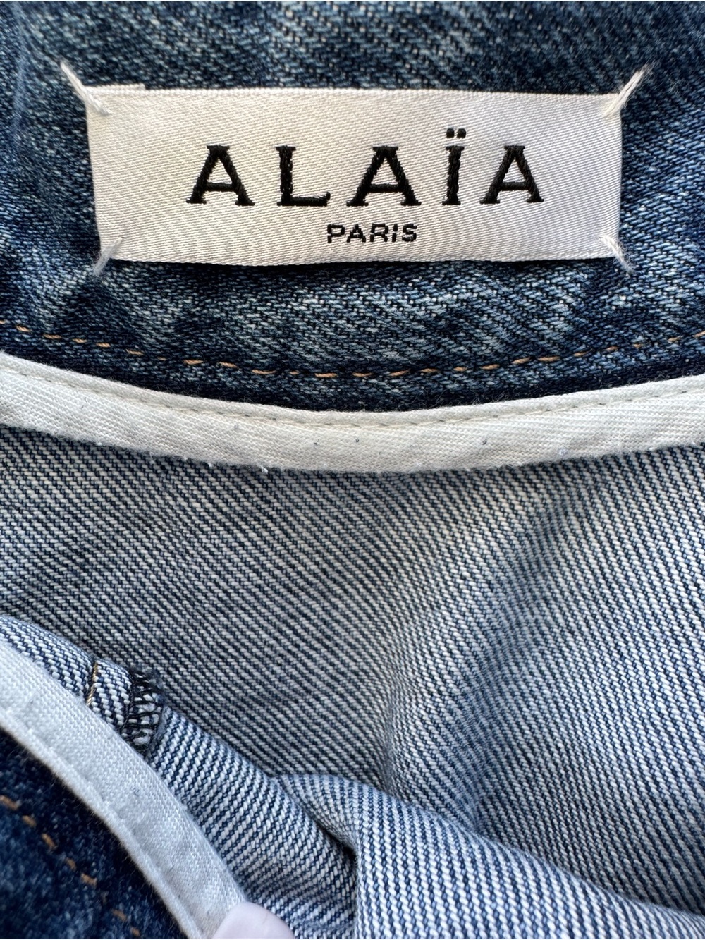 Alaia blue denim skater pleated jean skirt - Picture 8 of 12